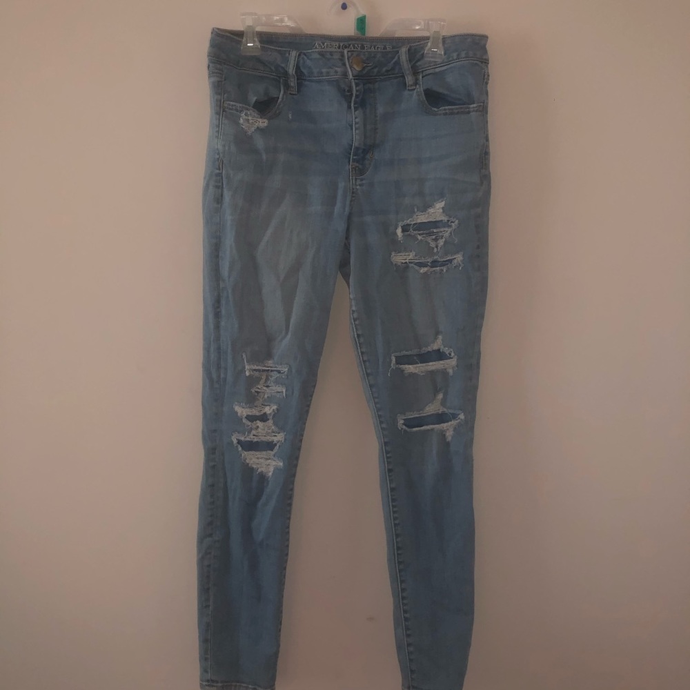 American Eagle Outfitters Ripped Jeggings.